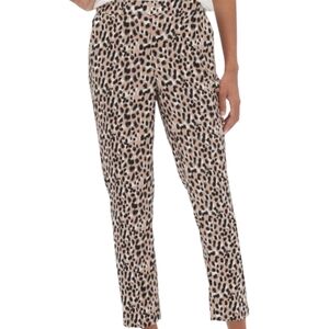 Banana Republic Hayden Tapered-Fit Pull-On Leopard Print Ankle Pant